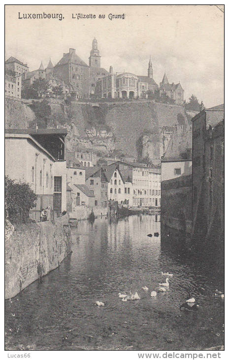 1909 LUXEMBOURG - L'ALZETTE AU GRUND - Luxembourg - Ville