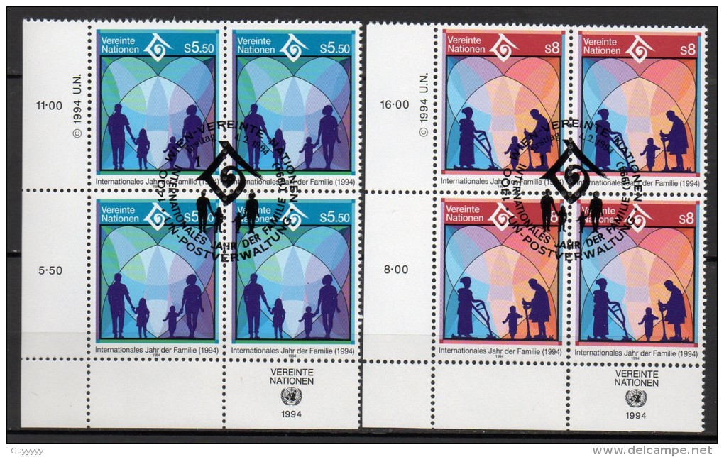 Nations Unies (Vienne) - 1994 - Yvert N° 180 & 181 - Oblitérés