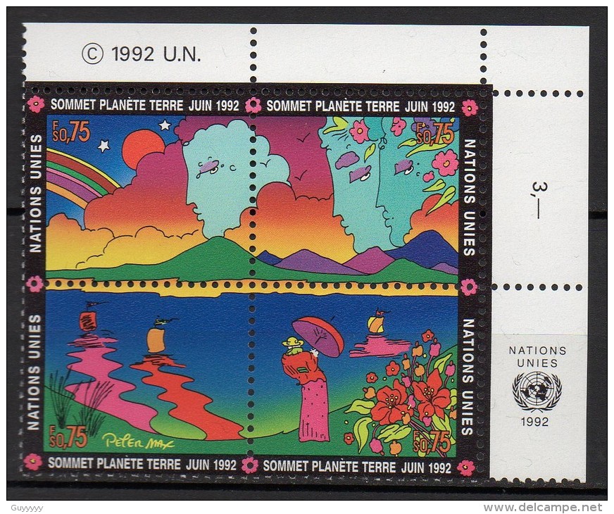 Nations Unies (Genève) - 1992 - Yvert N° 227 à 230 **  - Sommet Planète Terre - Unused Stamps