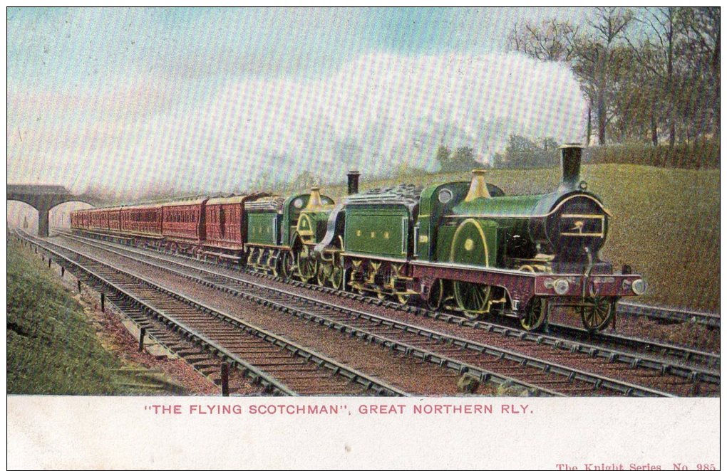 " THE FLYING SCOTCHMAN "  GREAT NORTHERN RAILWAY- UNPOSTED POSTCARD - Treni