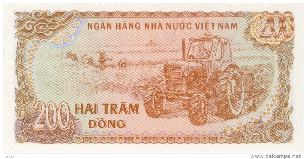 BILLET # VIET NAM  # 1987 # 200 DONGS # PICK 88  # BILLET NEUF # - Vietnam