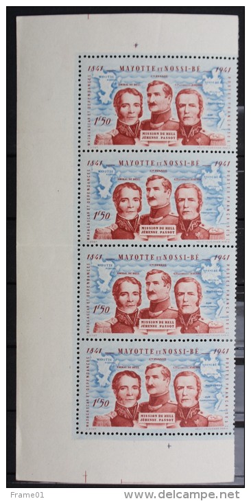 Madagascar, Bloc 4 Timbres Bord De Feuille YT  231 Rattachement Mayotte Et Nossi-Bé, Mnh Neufs ** - Nuovi