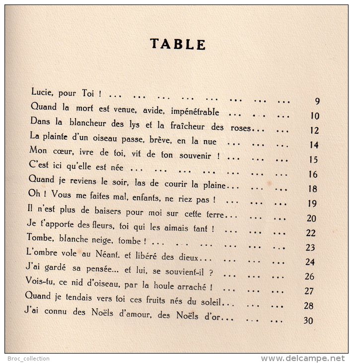 Les Coeurs Brisés, Edmond Genest, 1934, Envoi De L´auteur (Saint-Aubin-le-Monial,Bourbon-l´Archambault, Poèmes) - Bourbonnais