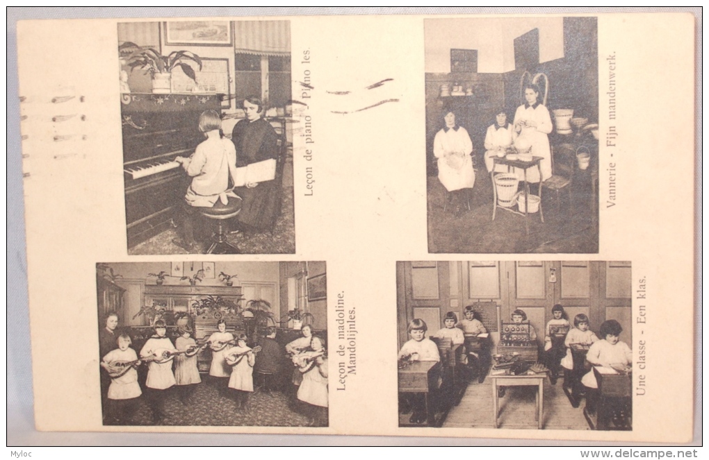 Bruxelles. Brussel. Institut Royal Des Sourdes-Muettes Et Des Aveugles.Leçon Mandoline.... - Educazione, Scuole E Università