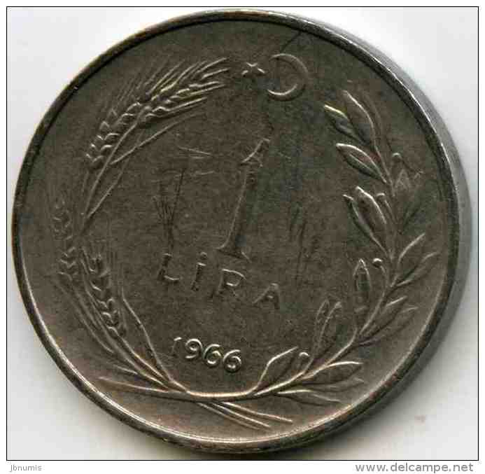 Turquie Turkey 1 Lira 1966 KM 889a.1 - Türkei