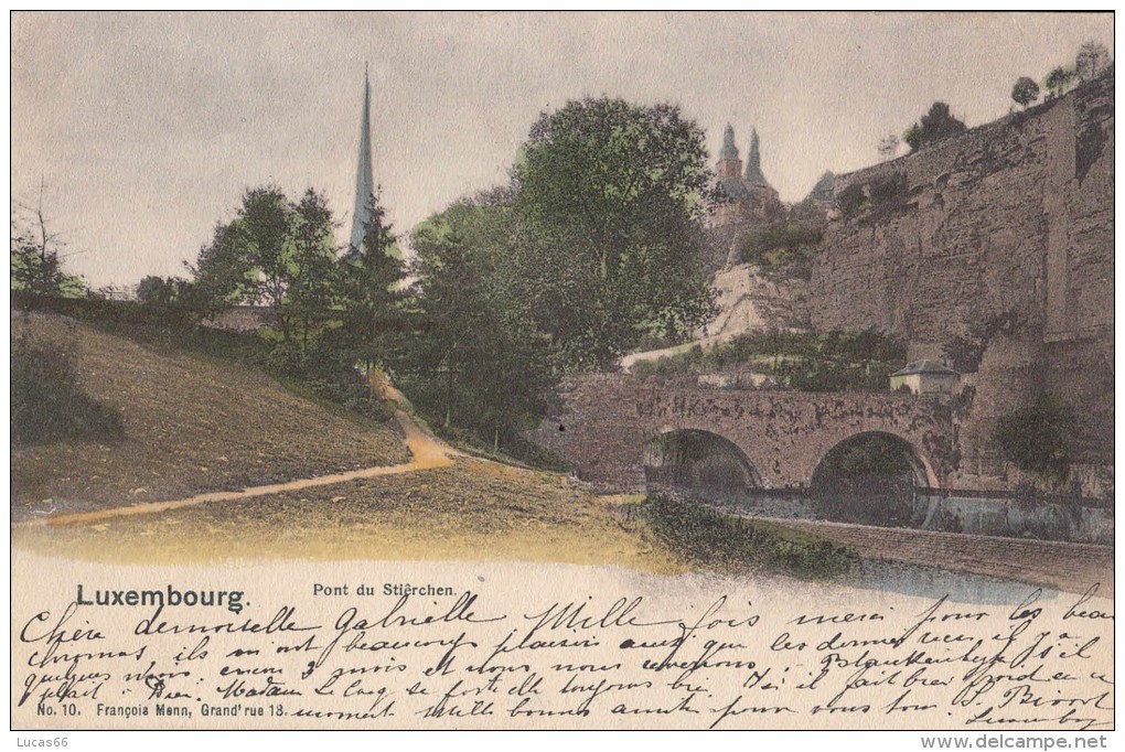 1906 LUXEMBOURG  PONT DU STIERCHEN - Luxembourg - Ville