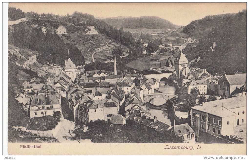 1907 LUXEMBOURG PFAFFENTHAL - Luxemburg - Stadt