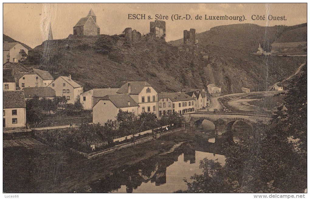 1912 ESCH SUR SURE COTE OUEST - Esch-sur-Sure