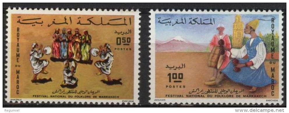 Maroc 0680/681 ** Serie Completa. 1973. - Marokko (1956-...)