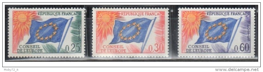 Francia - 1965 - Nuovo/new - Consiglio D'Europa - Mi N. 10/12 - Nuevos