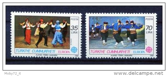 Turchia - 1985 - Usato/used - Europa CEPT - Mi N. 2546/47 - Usados