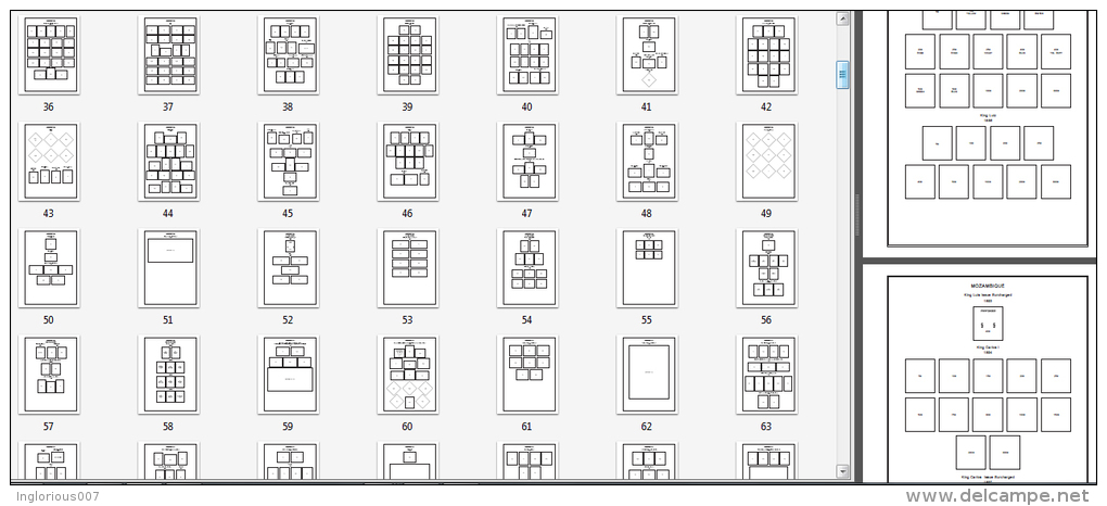 MOZAMBIQUE STAMP ALBUM PAGES 1877-2010 (607 Pages) - Anglais