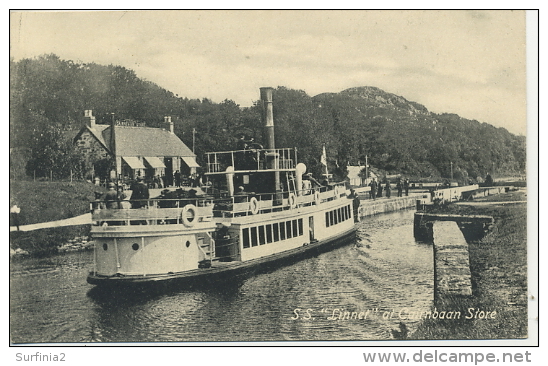 SS LINNET AT CAIRNBAAN STORE (ARGYLL) - Steamers