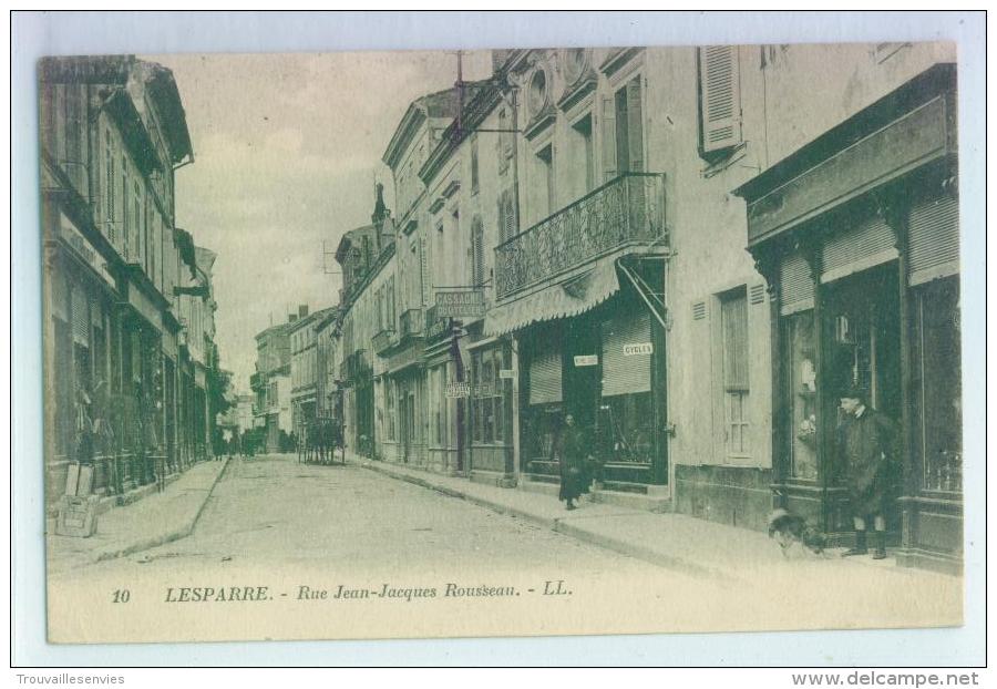 10. LESPARRE - RUE JEAN-JACQUES ROUSSEAU - Lesparre Medoc