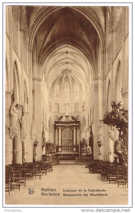 I1395 Malines Mechelen - Interieur De La Cathedrale - Binnenzicht Der Hoofdkerk / Non Viaggiata - Mechelen