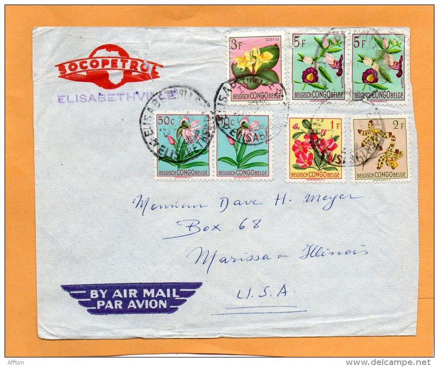 Congo Old Cover Mailed USA - Brieven En Documenten