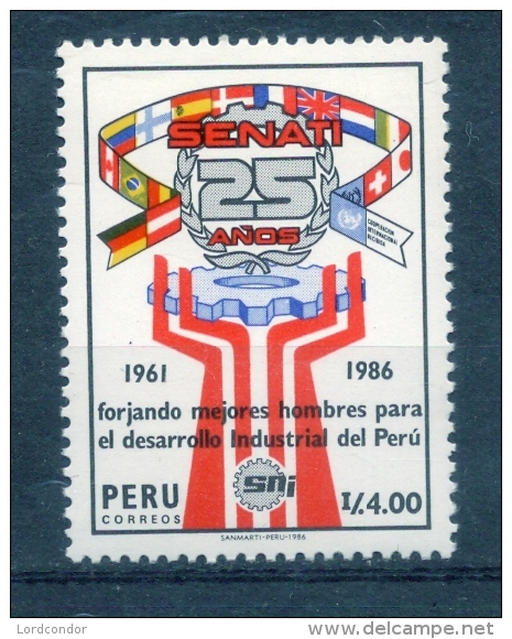 PERU - 1986 - SENATI, 25th Anniv - Sc 909 - VF MNH - Peru