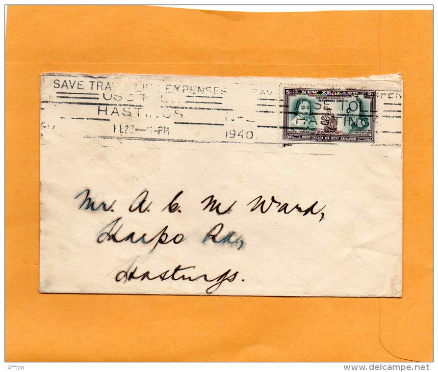 New Zealand 1940 Cover Mailed - Brieven En Documenten