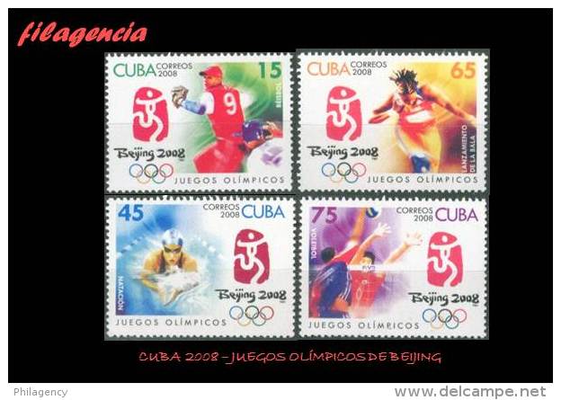 CUBA MINT. 2008-02 JUEGOS OLÍMPICOS EN BEIJING - Unused Stamps