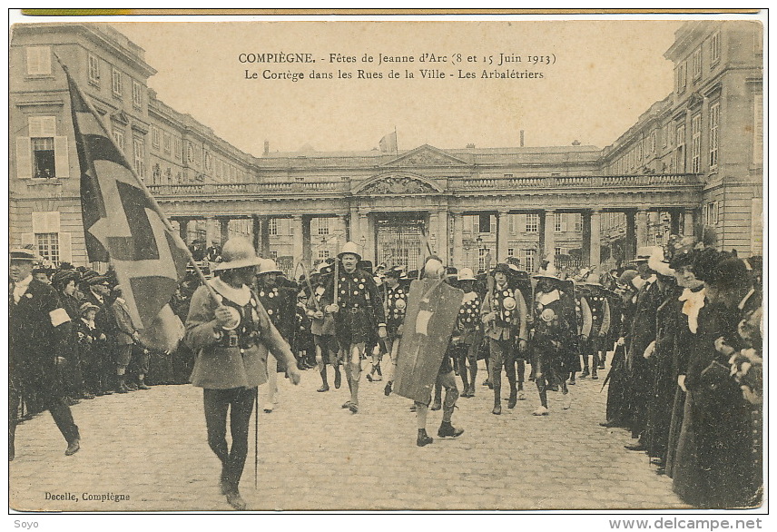 Tir Albalete Albaletriers A Compiègne Oise Fete Jeanne Arc 1913 Archery Crossbow Guillaume Tell - Archery