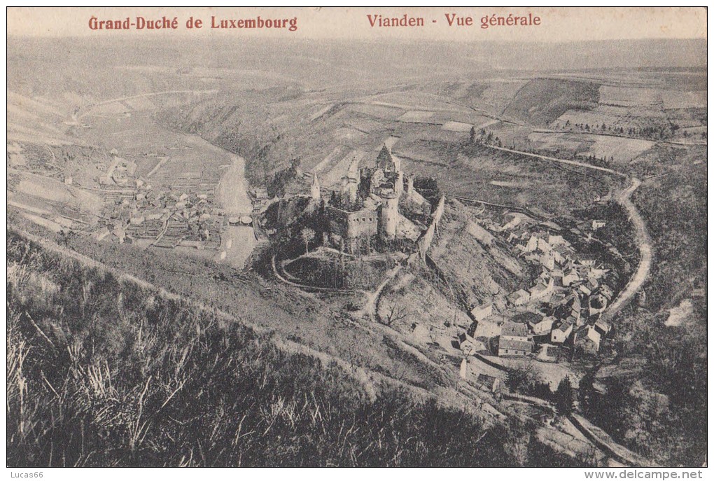 1900 CIRCA VIANDEN  VUE GENERALE - Vianden