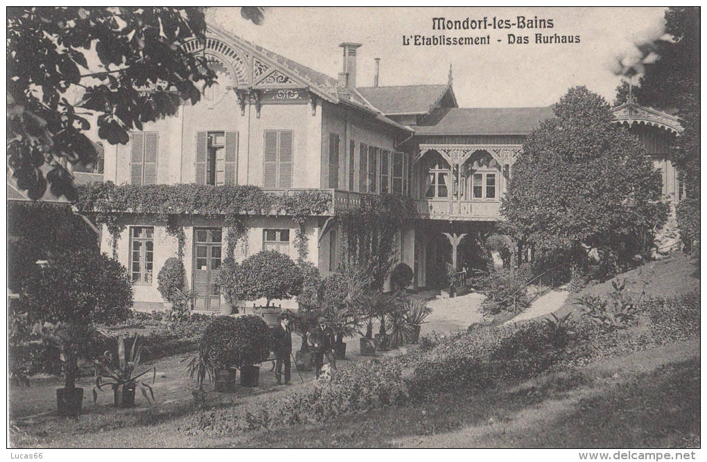 1900 CIRCA MONDORF LES BAINS - L'ETABLISSEMENT - Mondorf-les-Bains