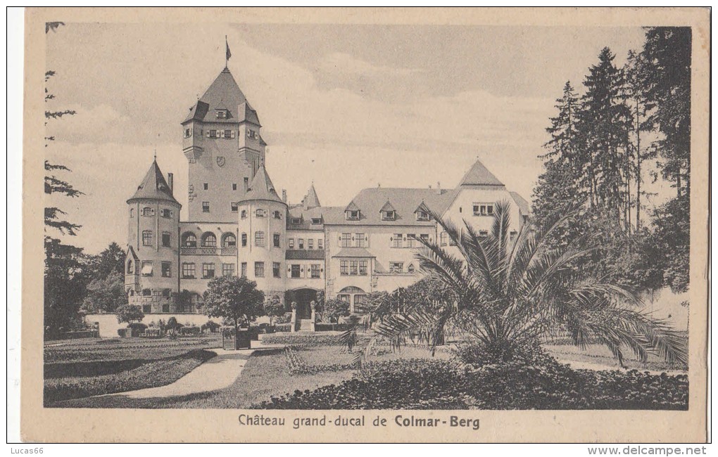 1920 CIRCA LUXEMBOURG CHATEAU GRAND DUCAL DE COLMAR BERG - Colmar – Berg