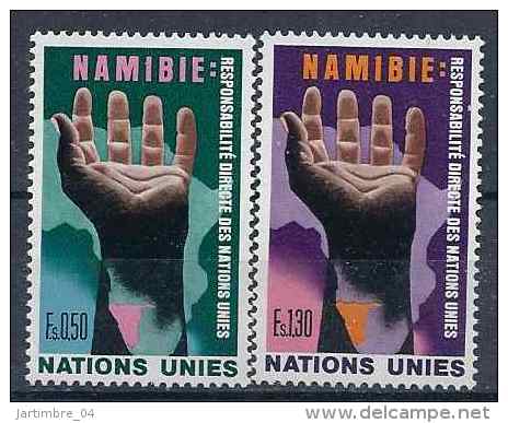 1975 NATIONS UNIES SUISSE 52-53 ** Namibie, Main - Nuevos