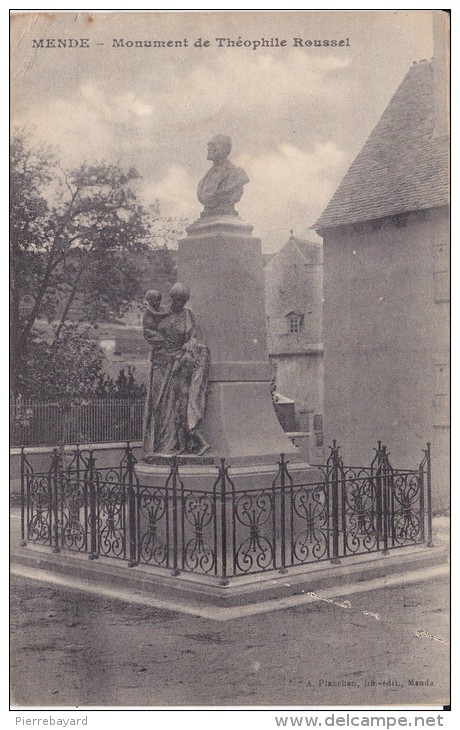 MENDE- Monument De Theophile Roussel. - Mende