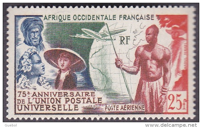 Détail De La Série - Anniversaire De L'U.P.U. ** AOF N° PA 15 - 1949 75e Anniversaire De L'UPU