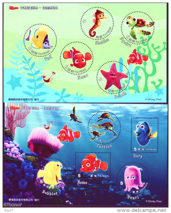 TAIWAN 2008 - Disney Nemo, Faune Marine, Tortues Poissons , Nemo -  2BF Neuf // Mnh - Disney