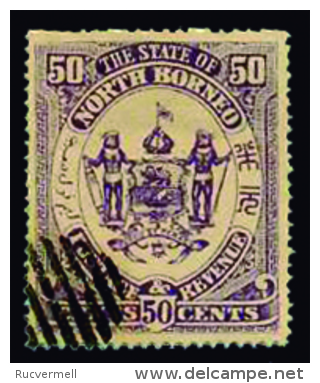 BORNEO Ivert 25 Obliterado - North Borneo (...-1963)