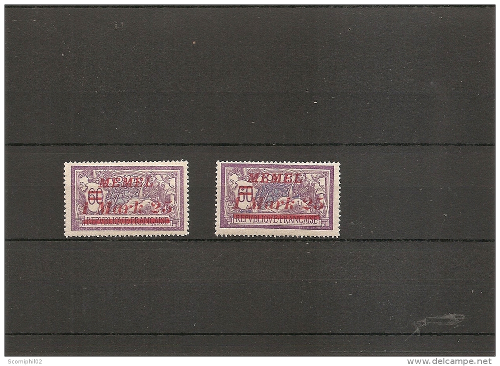 Memel ( 58 X -MH- Surcharge Déplacée à Voir) - Unused Stamps
