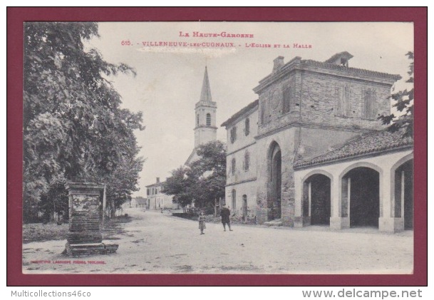 31 - 020114 - VILLENEUVE LES CUGNAUX - L'église Et La Halle - Sonstige & Ohne Zuordnung