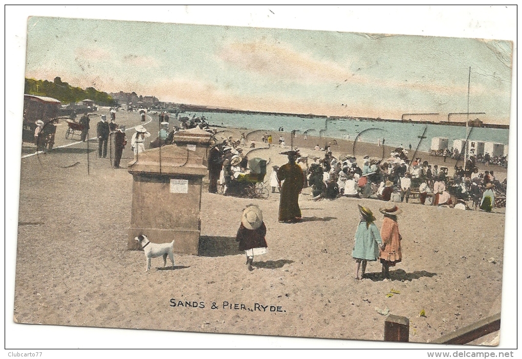 Ryde (Royaume-Uni, Île De Wight) : The Beach En 1908 (lively) PF. - Autres & Non Classés