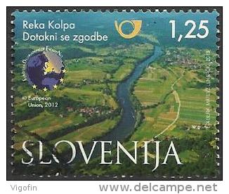 SI 2013-0999 RIVER KOLPA, SLOVENIA, 1 X 1v, Used - Protection De L'environnement & Climat