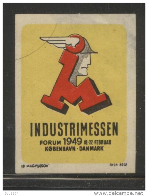 DENMARK 1949 COPENHAGEN INDUSTRY TRADE FAIR POSTER STAMP HM CINDERELLA ERINOPHILATELIE - Neufs