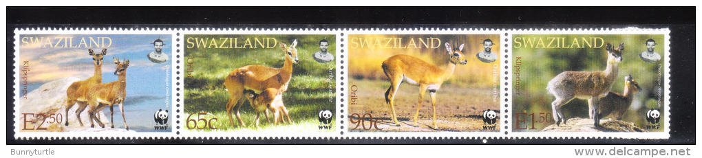 Swaziland 2001 WWF Oribi Strip MNH - Swaziland (1968-...)