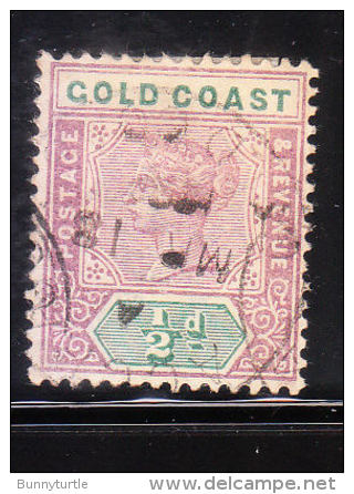 Gold Coast 1898-1902 Queen Victoria 1/2p Used - Goudkust (...-1957)