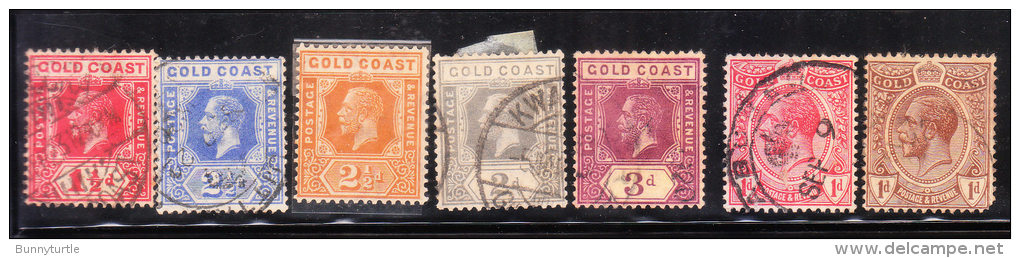 Gold Coast 1913-25 King George V 7v Used - Goudkust (...-1957)
