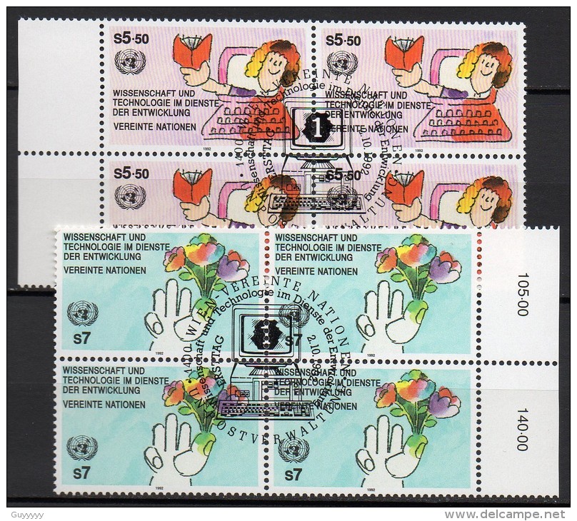 Nations Unies (Vienne) - 1992 - Yvert N° 147 & 148 - Usados