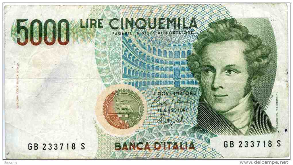 Italie Italia 5000 Lire 4 Gennaio 1985 P111b - 5000 Lire