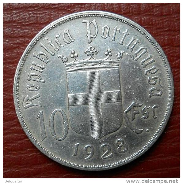 Portugal 10 Escudos 1928 Comemoração Da Batalha De Ourique Silver - Portogallo