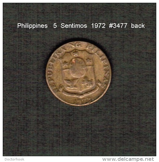 PHILIPPINES    5  SENTIMOS   1972  (KM # 197) - Filippijnen