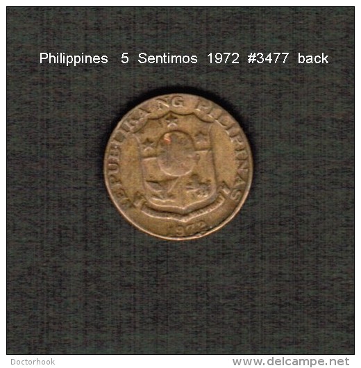 PHILIPPINES    5  SENTIMOS   1972  (KM # 197) - Philippinen