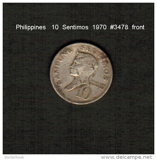 PHILIPPINES    10  SENTIMOS   1970  (KM # 198) - Filipinas