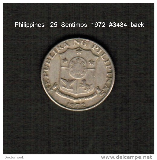 PHILIPPINES    25  SENTIMOS   1972  (KM # 199) - Filippijnen