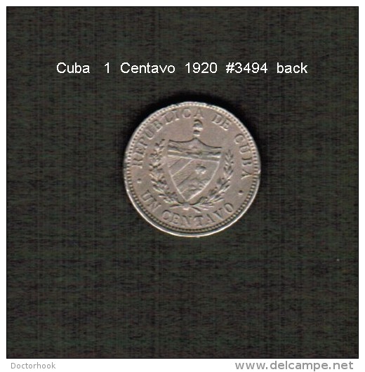 CUBA    1  CENTAVO   1920  (KM # 9.1) - Kuba