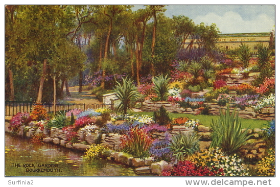 HANTS - BOURNEMOUTH - THE ROCK GARDENS - SALMON ART CARD - Bournemouth (hasta 1972)