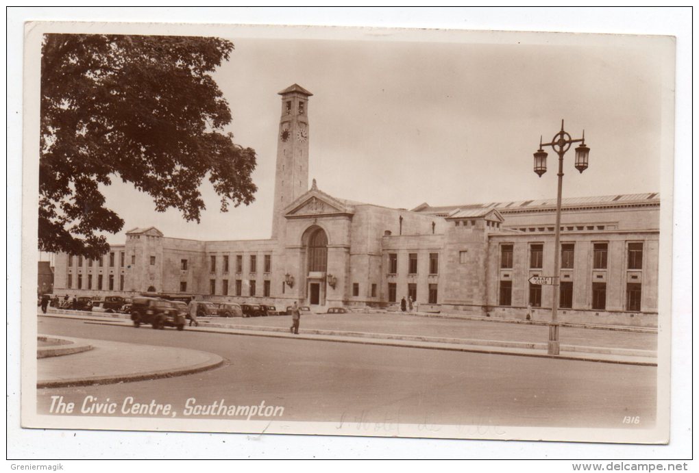 Cpsm Photo - The Civic Centre - Southampton (Hampshire) 1955 - Southampton
